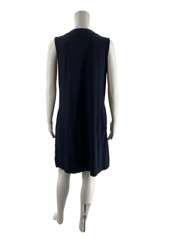 It Navy Solid Pre-Owned Ladies Dress - Size Medium