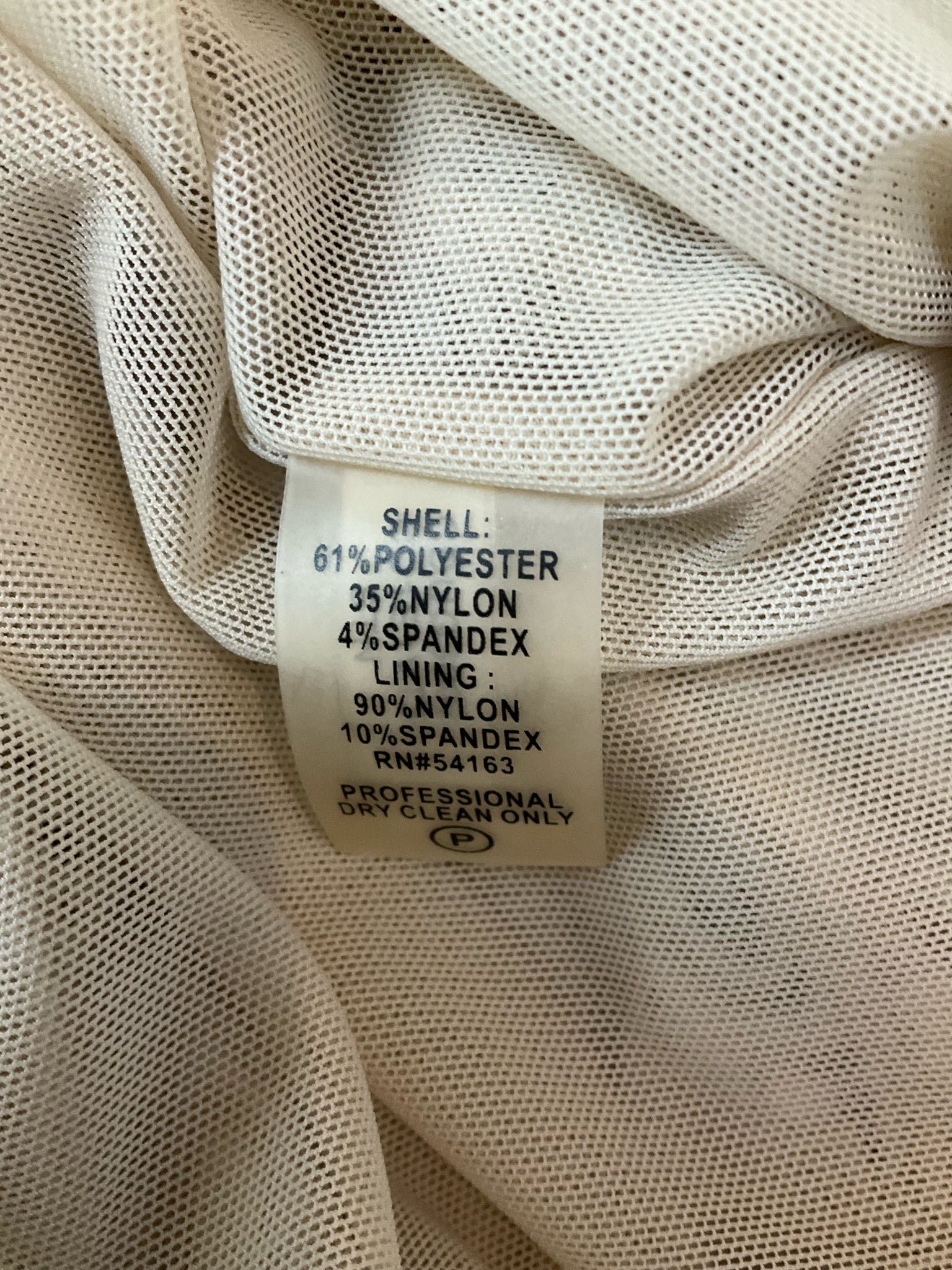 Calvin Klein Beige Ruched V-Neck Bodycon Dress Size 6