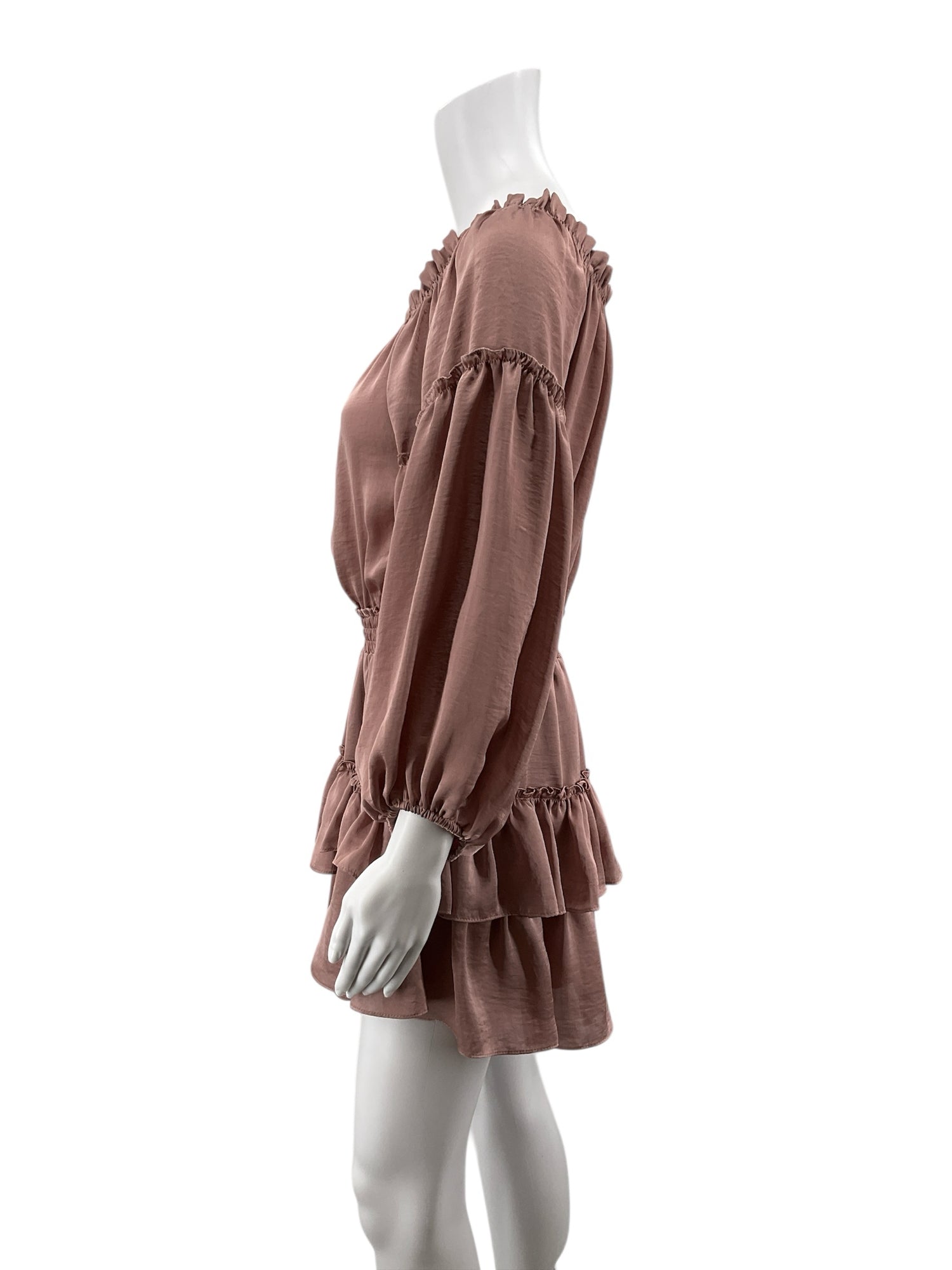 MISA Los Angeles mauve Boho MISA Mauve Solid Pre-Owned Ladies Dress - Size Medium - Size M