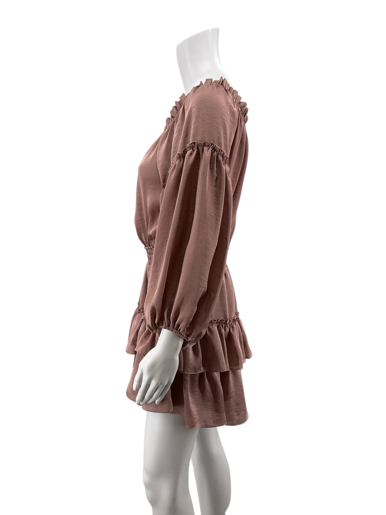 MISA Los Angeles mauve Boho MISA Mauve Solid Pre-Owned Ladies Dress - Size Medium - Size M