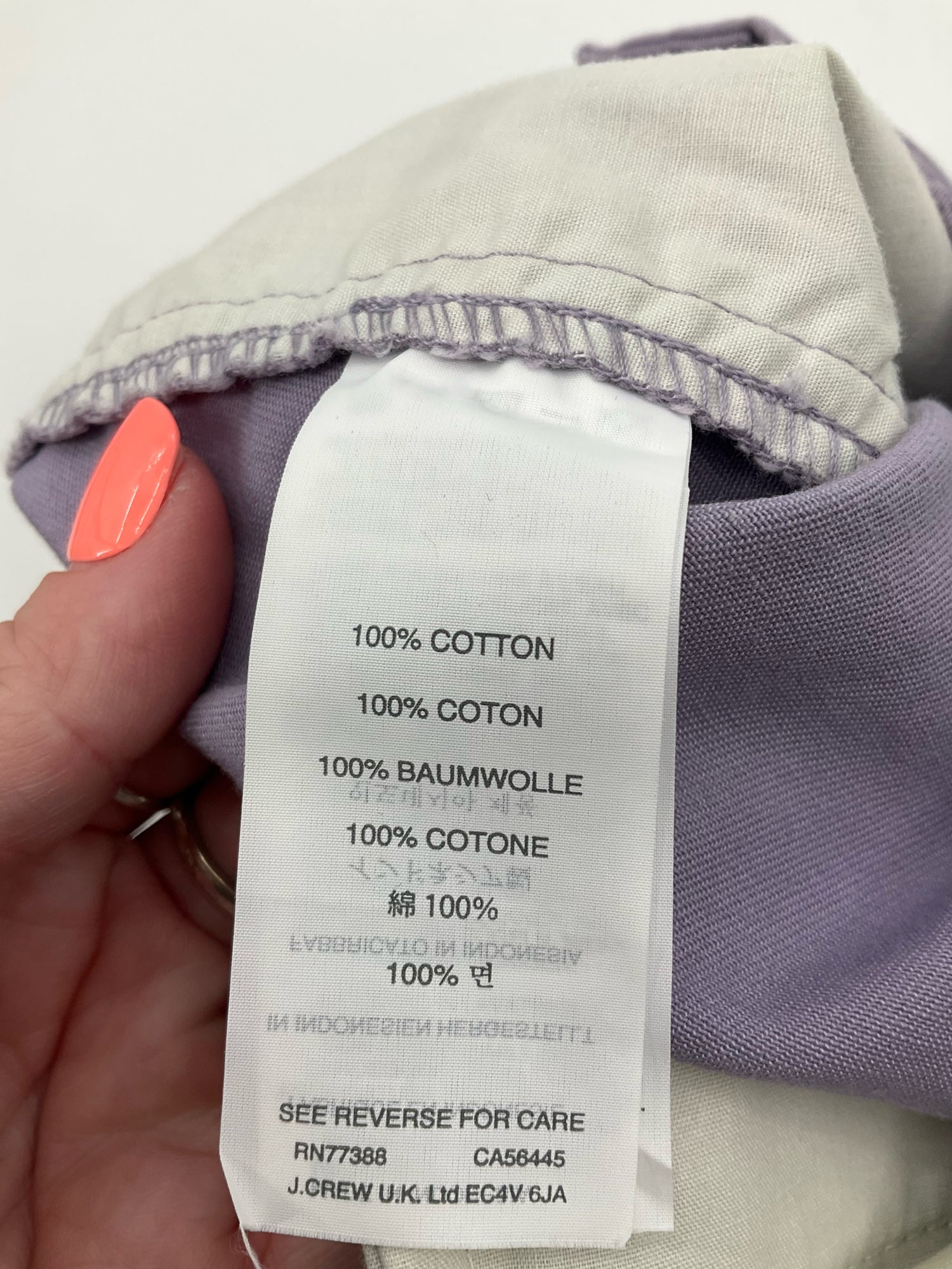 J Crew Purple Shorts Size 000 Purple Solid Shorts - Size 000