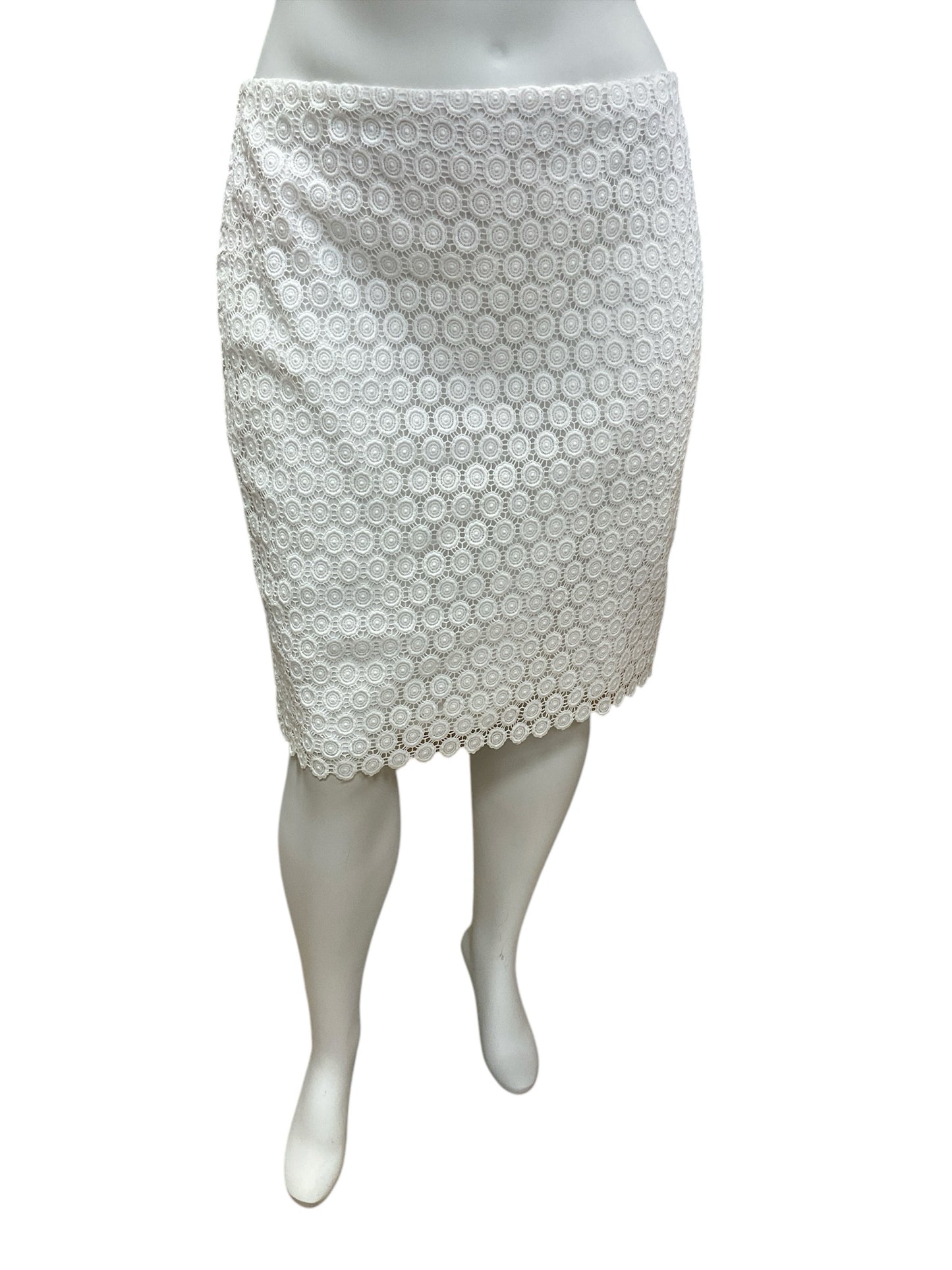 Charter Club Size 16 White Lace Skirt