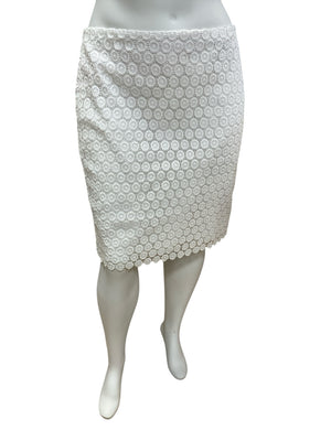 Charter Club White Lace Skirt Size 16