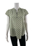 J Jill Green Floral Pre-Owned Ladies Top - Size XS Petite - Margaret’s Fine Consignment