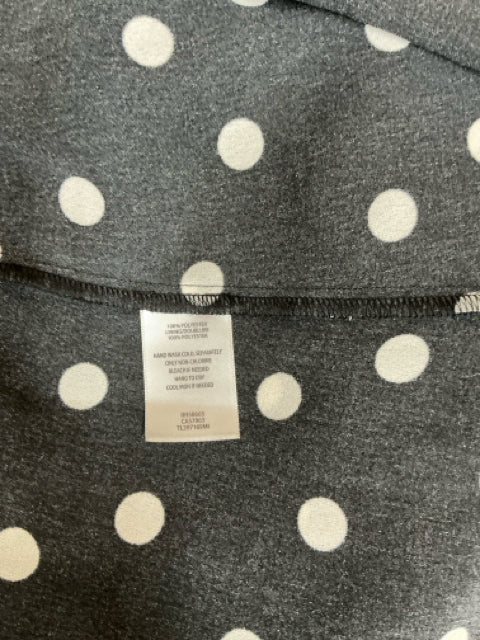 Leith Black &amp; White Polka Dot Faux Wrap Midi Dress Size Medium - ONLINE ONLY