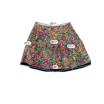 Lilly Pulitzer Gabby Skirt Mayflower Print 100% Silk Pleated Mini Size 2 - ONLINE ONLY
