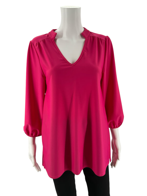 Jude Connally Pink Solid Pre-Owned Ladies Top - Size Small