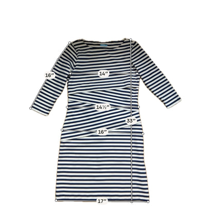 J.McLaughlin Catalina Cloth Casey Striped Faux Wrap Dress Size Small