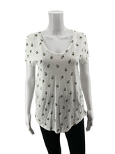 Loft White Sleeveless White Succulent Plant Print Short Sleeve Tee T-Shirt Size Small - Size S