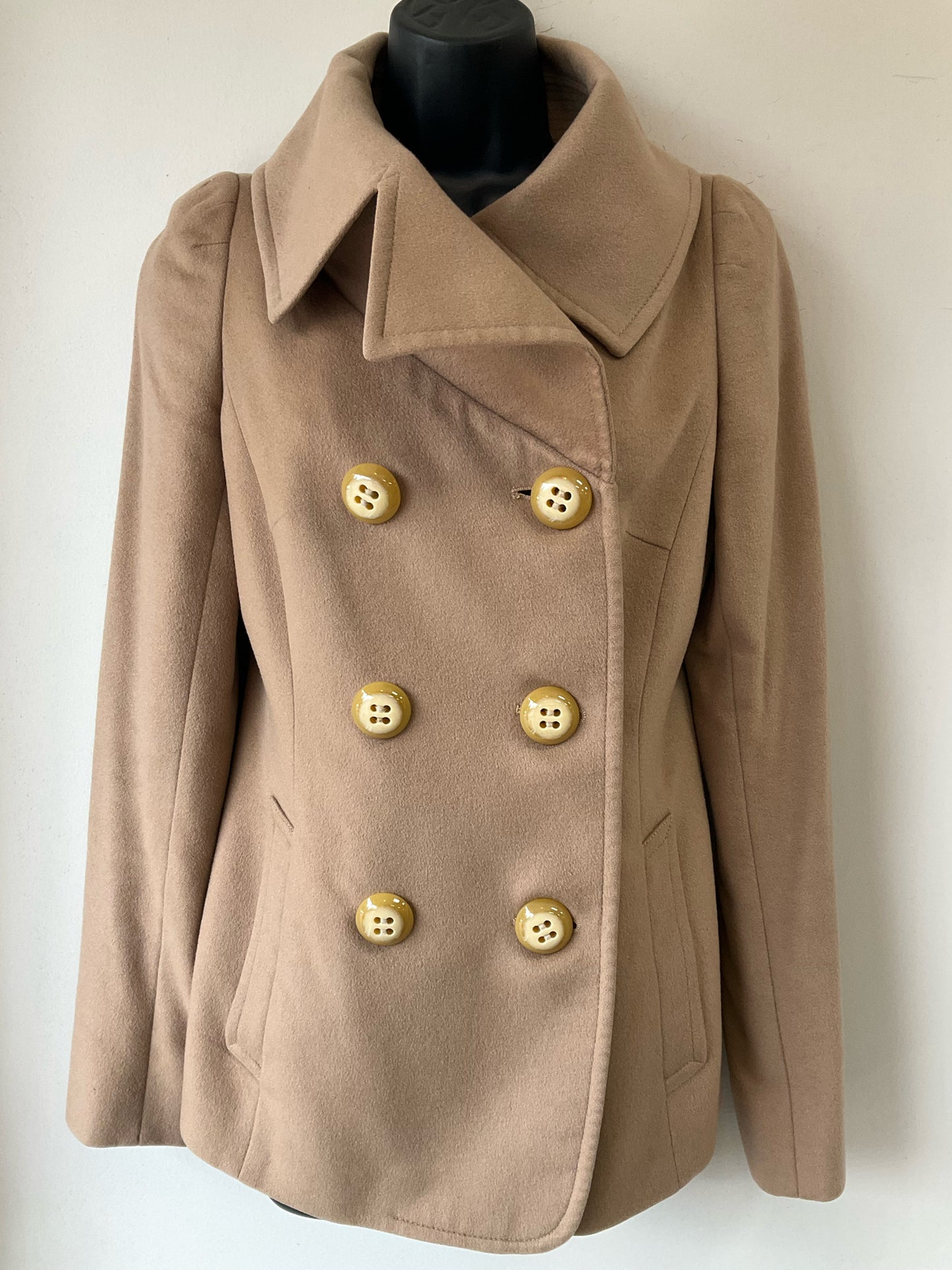 Pure Tan Solid Jacket Size 8