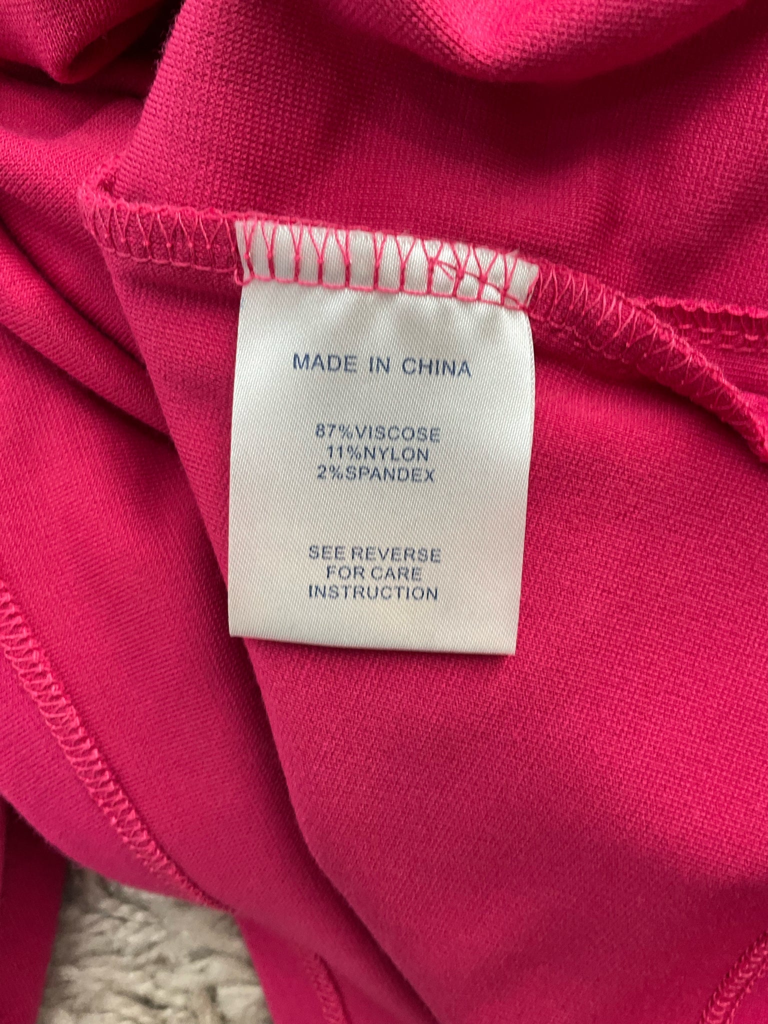 Tyler Boe - Pink Solid Pre-Owned Ladies Casual Top - Size xs