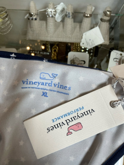Vineyard Vines Navy/White Stars Pre-Owned Ladies Top - Size XL - Margaret’s Fine Consignment