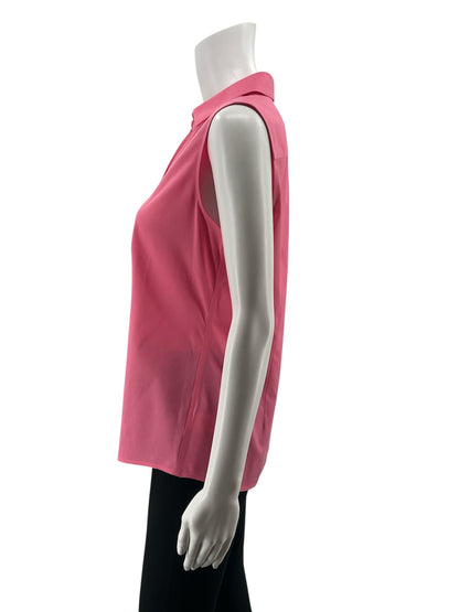 Talbots NWT Non-Iron Sleeveless Perfect Shirt Size 4 Coral Pink