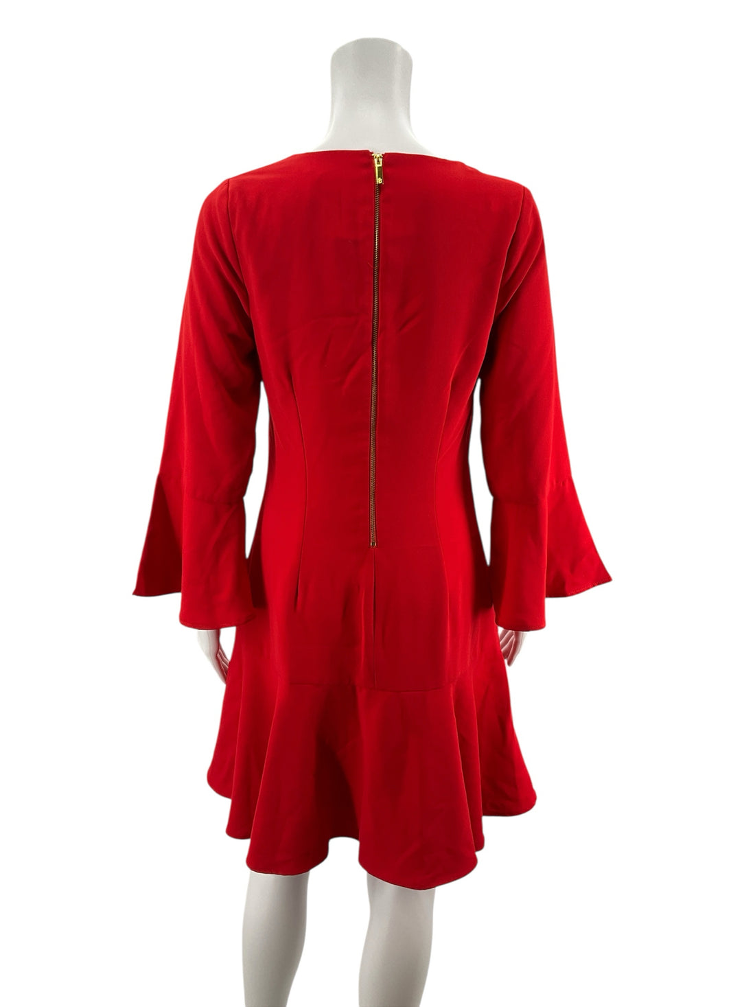 Julie Brown Red Solid Pre-Owned Ladies New With Tags Dress - Size 4