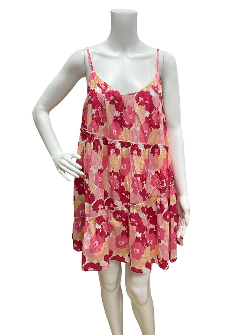 Carole Christian Pink/Peach Floral Ladies Pre-Owned Dress - Size Small - Margaret’s Fine Consignment