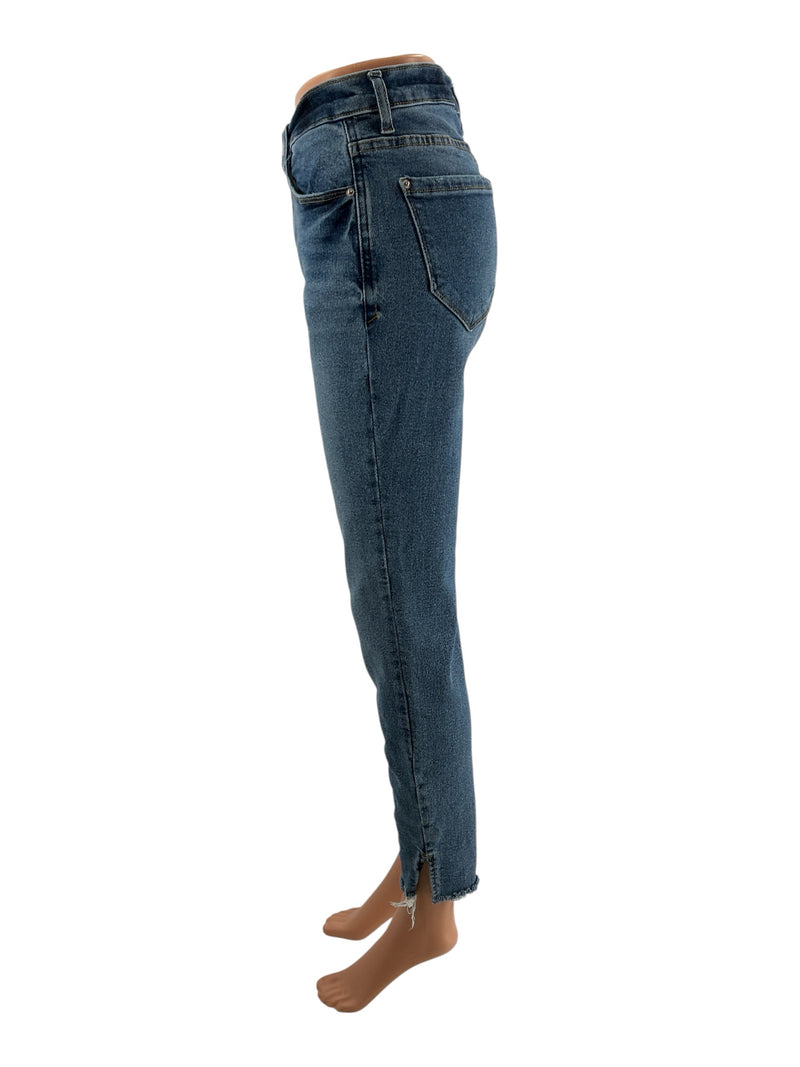 Kensie Blue Solid Pre-Owned Ladies Jeans - Size 6