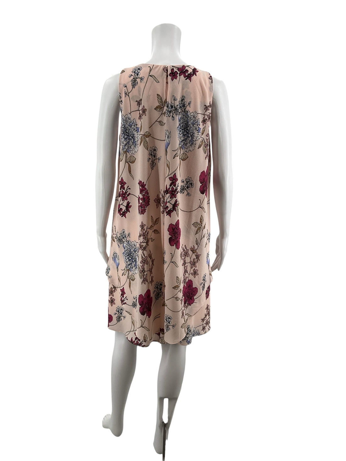 Lauren Pink Floral Pre-Owned Ladies Dress - Size 8