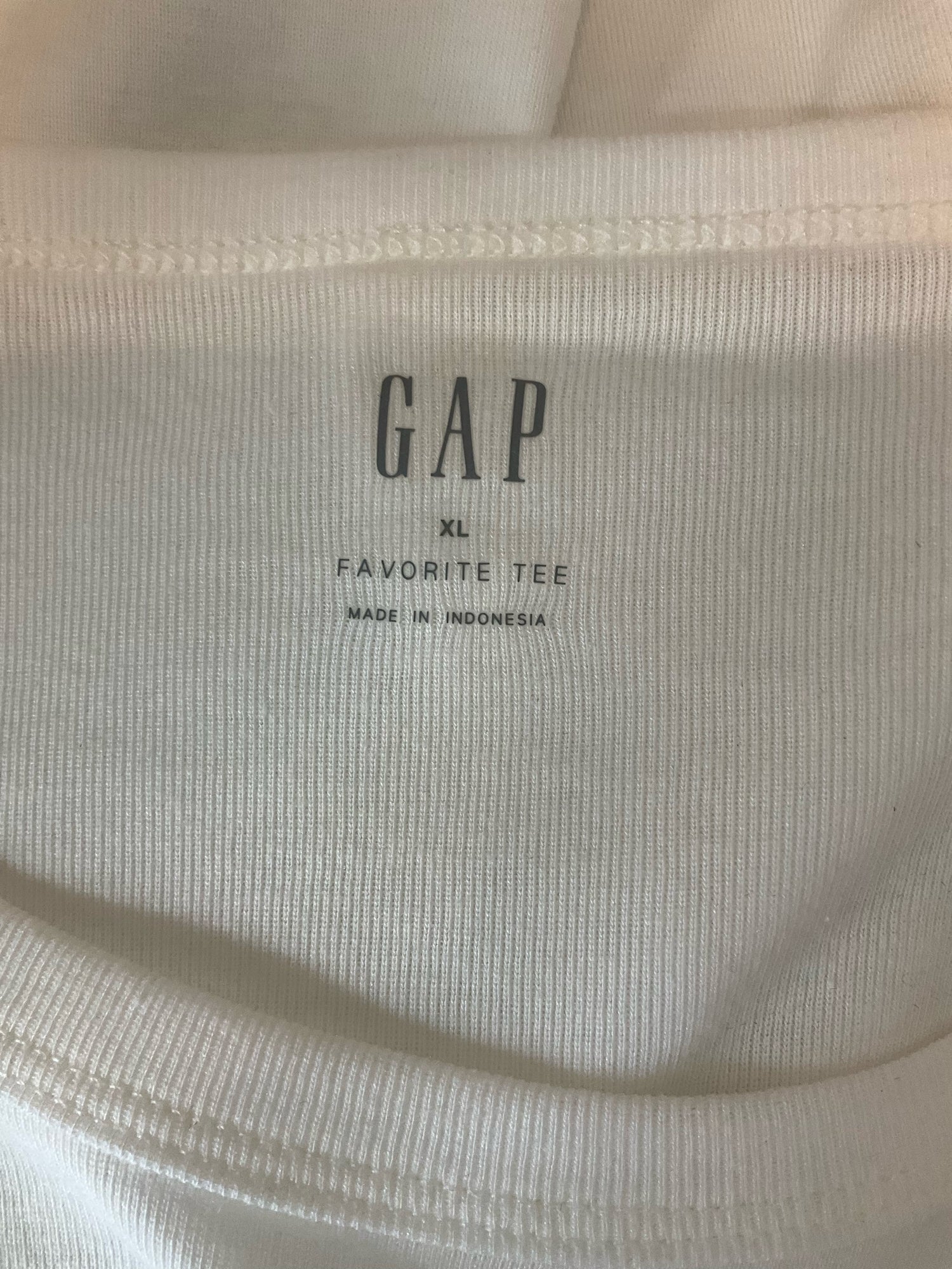 Gap Favorite Tee Long Sleeve T-Shirt XL White NWT Cotton Modal Blend