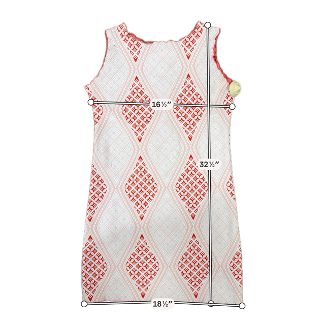 Haystacks Textured Diamond Print Sleeveless Shift Dress XS