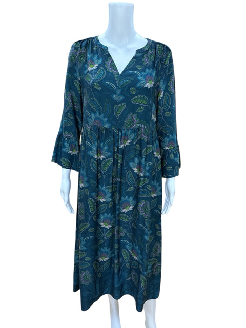 J.Jill Green/Multi Floral Pre-Owned Ladies Dress -Size XS - Margaret’s Fine Consignment