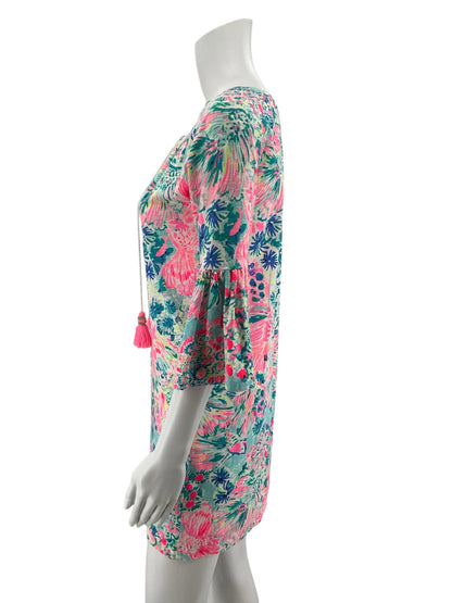Lilly Pulitzer XXS Tunic Dress Multi Goombay Smashed Tropical Pre-Owned
