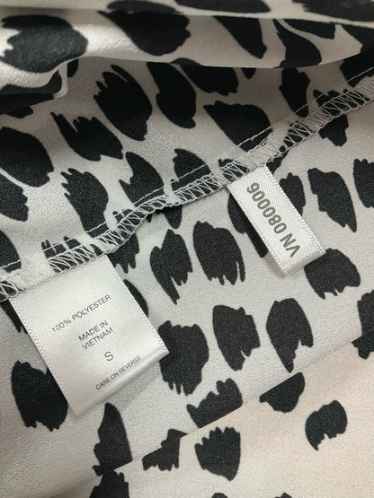 New York &amp;amp; Company Spotted Print Cap Sleeve Blouse Top | Size Small - ONLINE ONLY