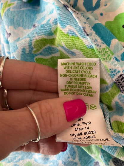Lilly Pulitzer Green/blue A-Line Marlowe Dress Let&