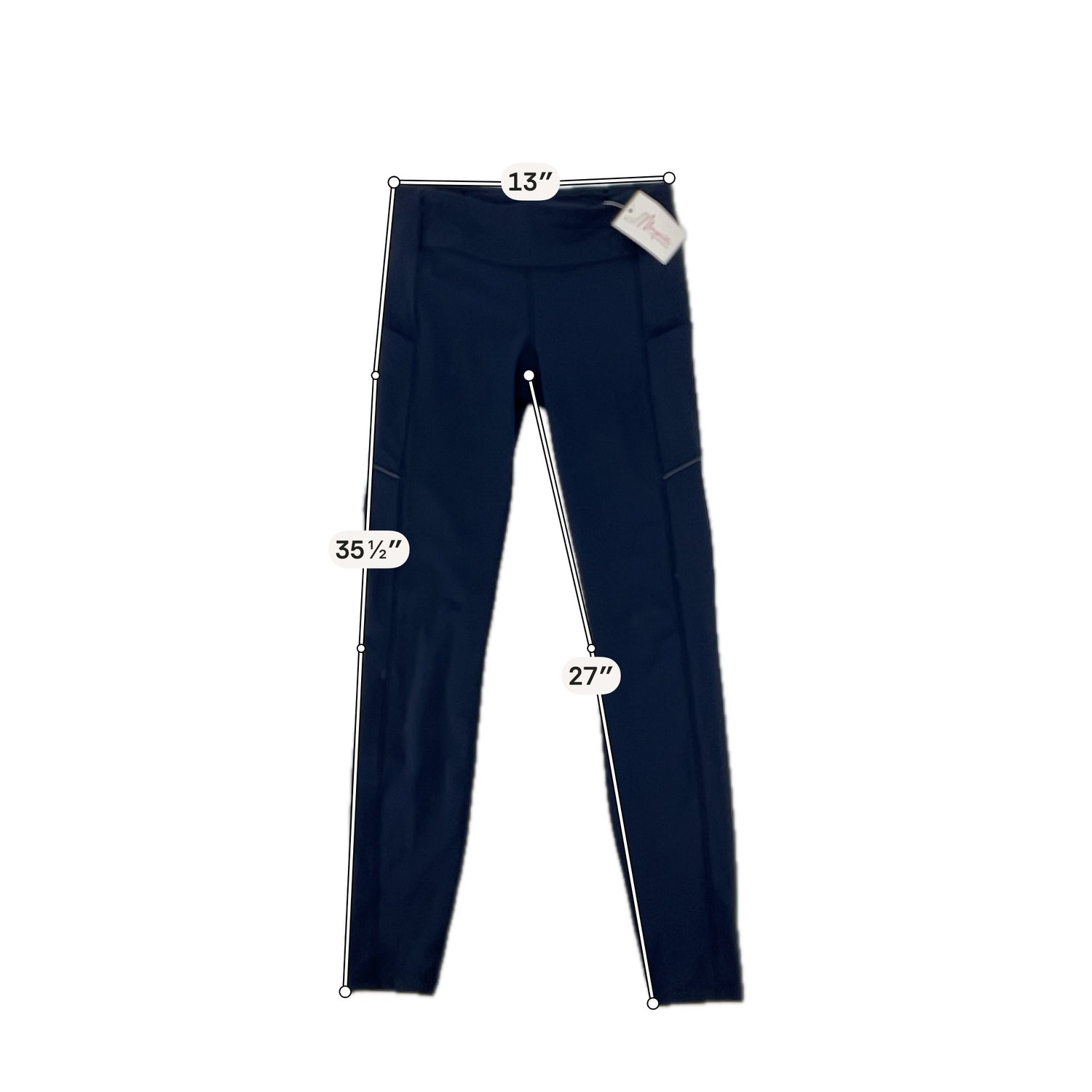 Lululemon Navy Leggings Navy Blue High-Rise Leggings with Pockets | Size 6 - Size 6