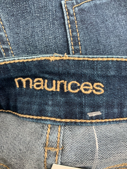 Maurices Mid Rise Skinny Ankle Jeans Raw Hem Dark Wash NWT Size Medium - ONLINE ONLY