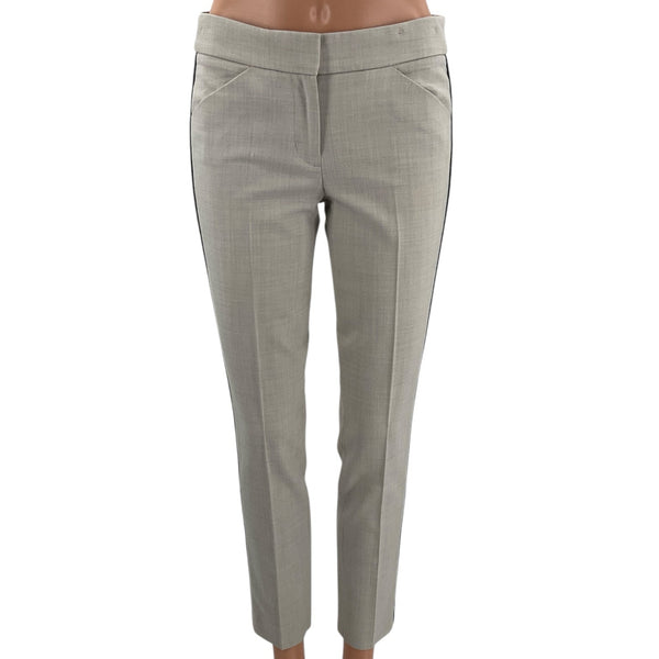 J Crew Light Gray Solid Ladies Pre-Owned Pants - Size 00 - Margaret’s Fine Consignment