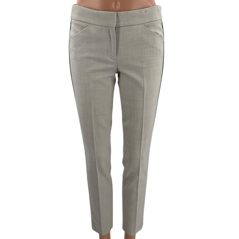 J Crew Light Gray Solid Ladies Pre-Owned Pants - Size 00 - Margaret’s Fine Consignment