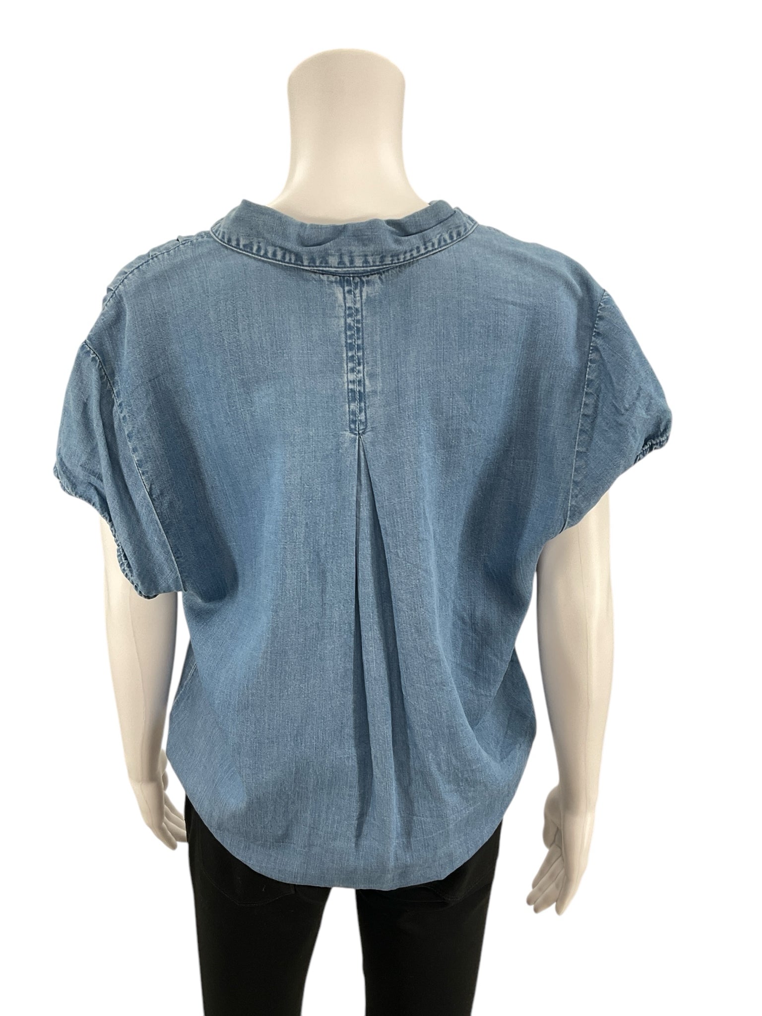 Grand & Greene Blue Solid Top Size Medium - rear view