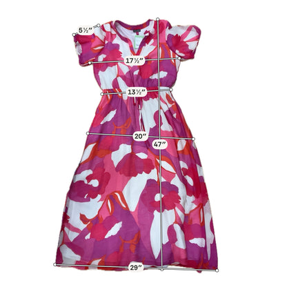 Vince Vince Camuto Floral Puff Sleeve Drawstring Waist Maxi Dress Size Large - ONLINE ONLY