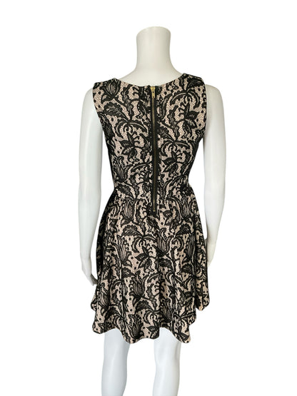 H&amp;M Tan/black Lace Pre-Owned Ladies Dress - Size Small