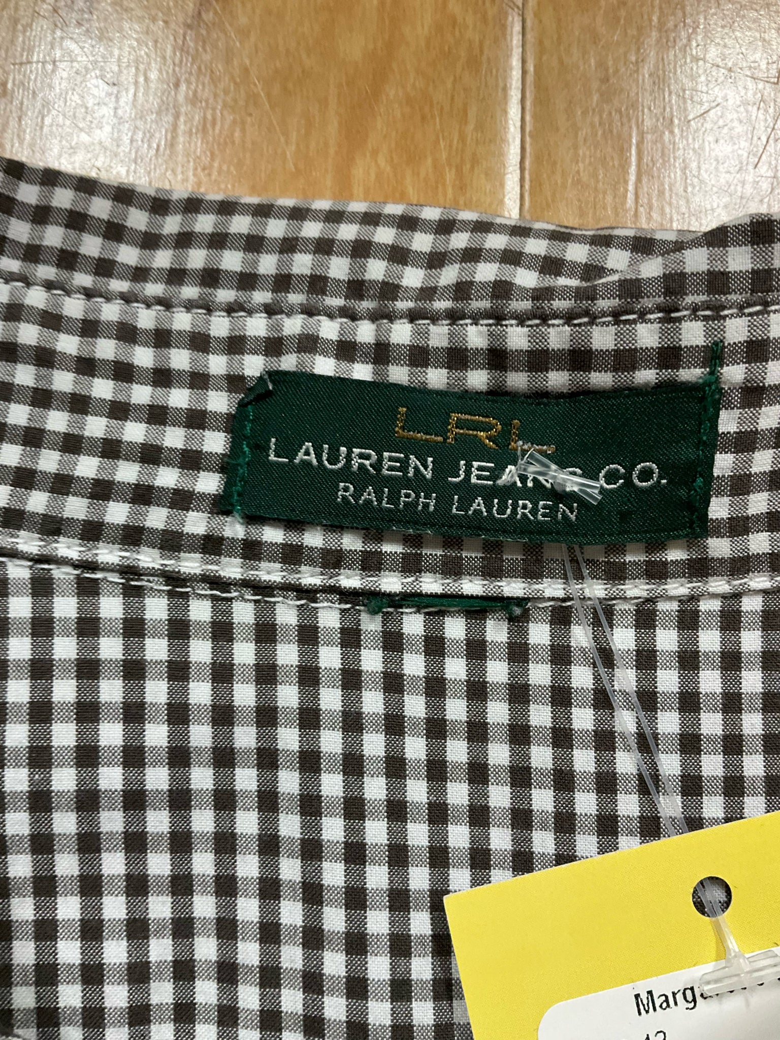 Lauren Ralph Lauren Jeans Co. Brown Gingham Checkered Button-Down Shirt XL