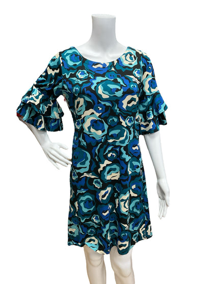 escapada Size XS teal/blue Floral Dress