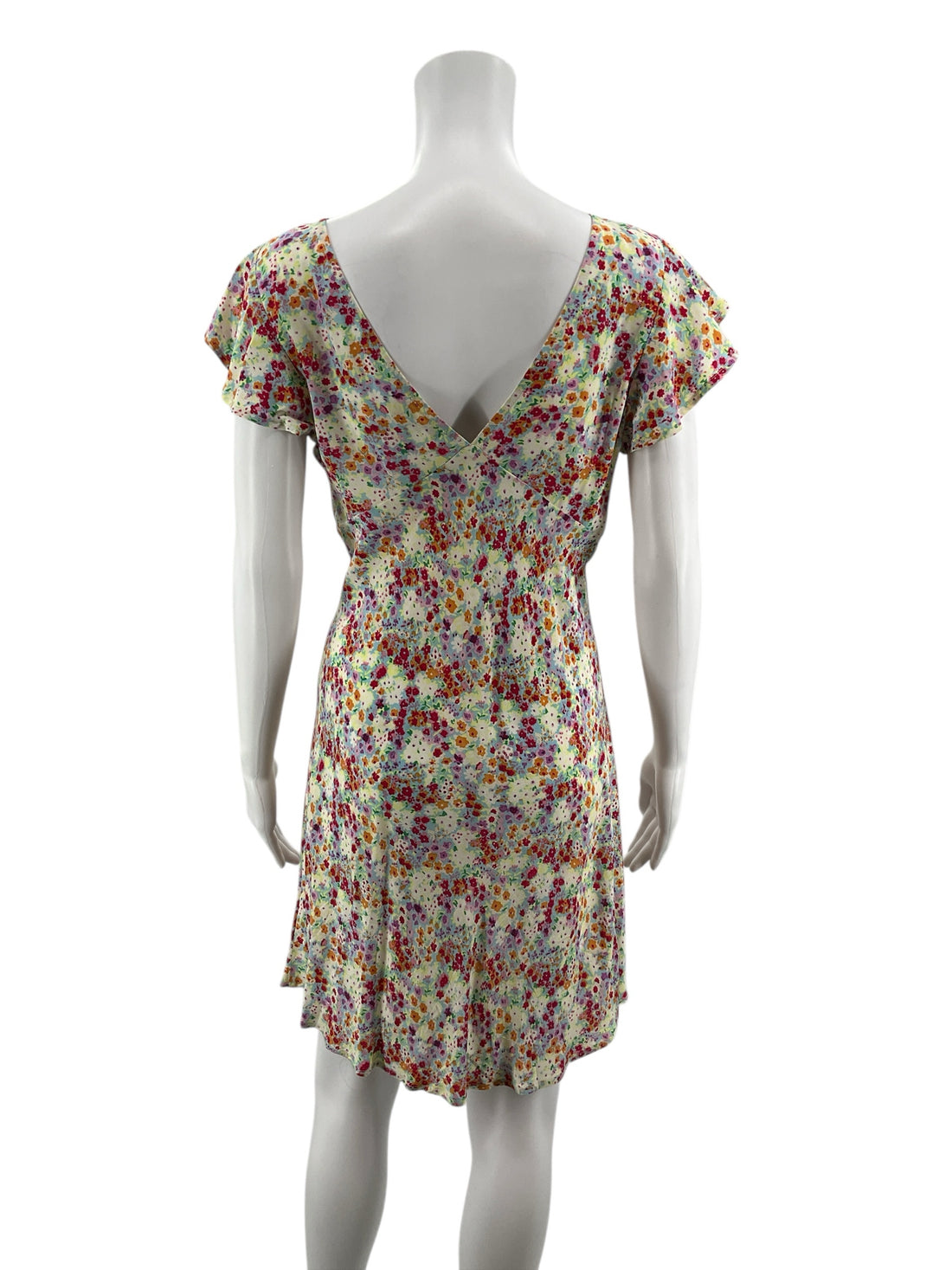 Rails Yellow/Blue/Pink Floral Pre-Owned Ladies Dress - Size Small