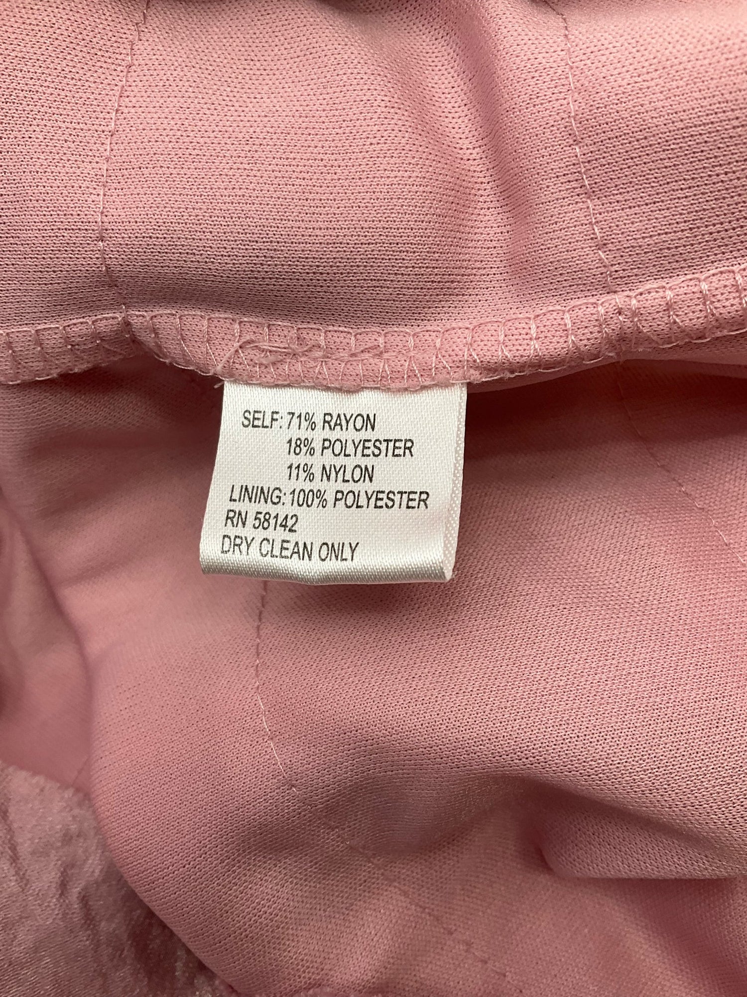 London Times Mauve Ruffle Pre-Owned Ladies Dress - Size 12 Petite