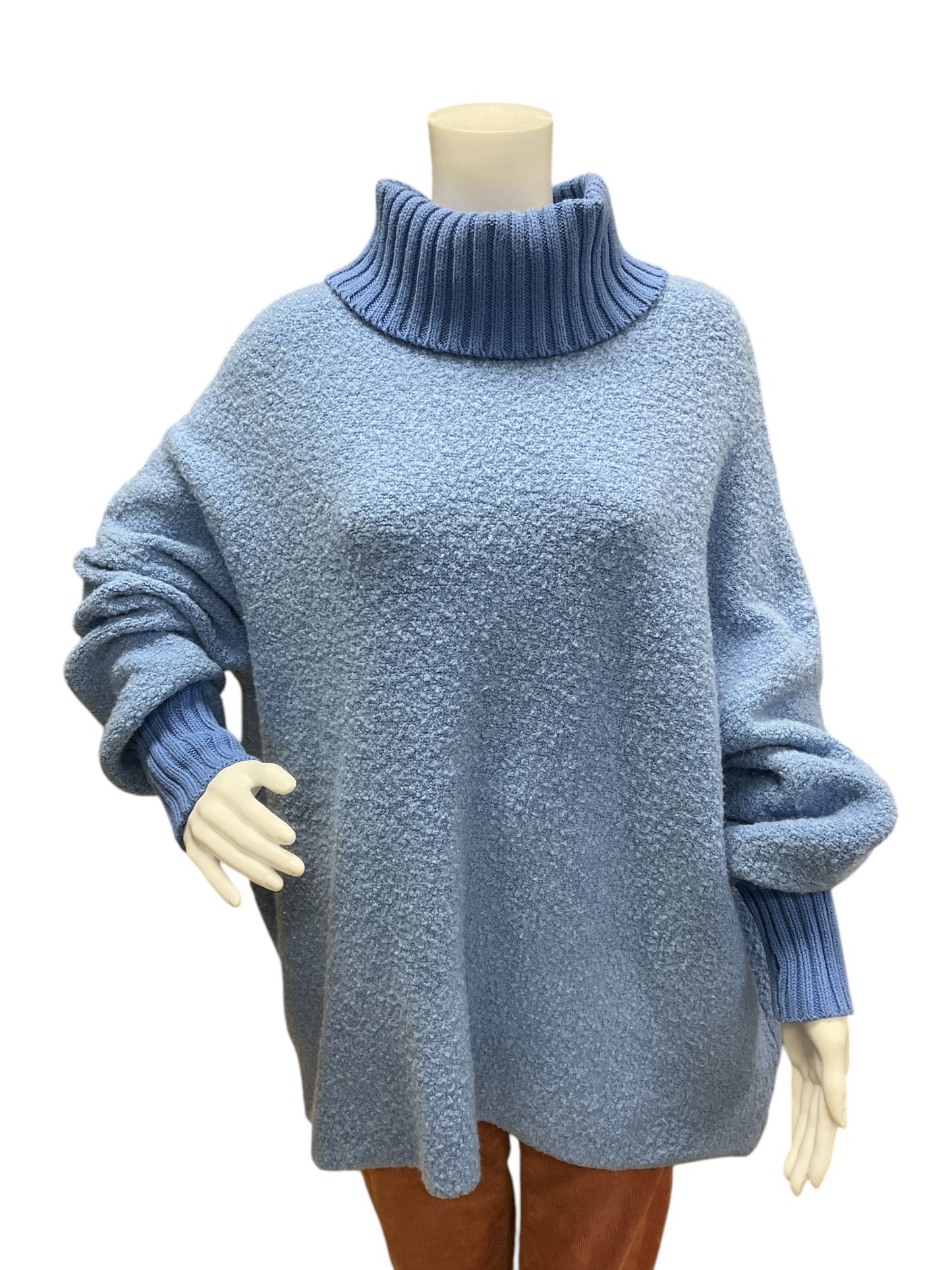 Offline Size M Blue sweater Pre-Owned Casual Top