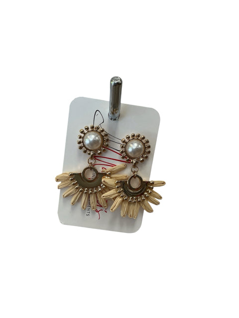 Style &amp; Co. Essentials Faux Pearl Sunburst Drop Earrings