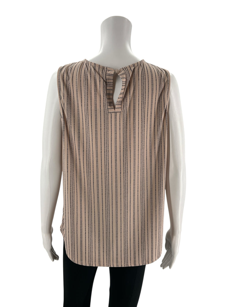 Adrianna Papell Pink Print Pre-Owned Ladies Top - Size Large - Margaret’s Fine Consignment