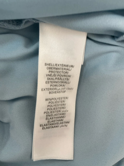 Adrianna Papell Light Blue Crepe Short Sleeve Sheath Midi Dress Size 8 - ONLINE ONLY