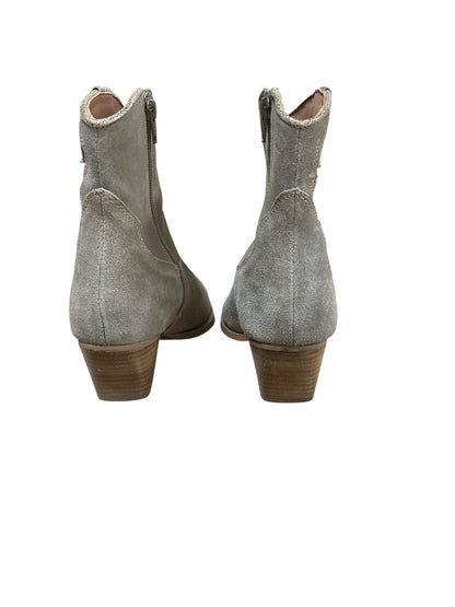 Diba True In A Daze Suede Western Ankle Booties Tan Size 9