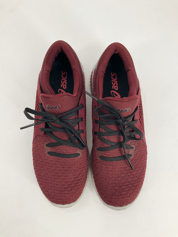 Asics Maroon Logo Pre-Owned Ladies Sneakers - Size 8.5