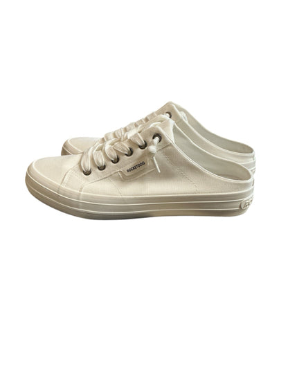 Rocket Dog Jazzin Mule Sneakers Womens Size 10 White Canvas Slip On Shoes