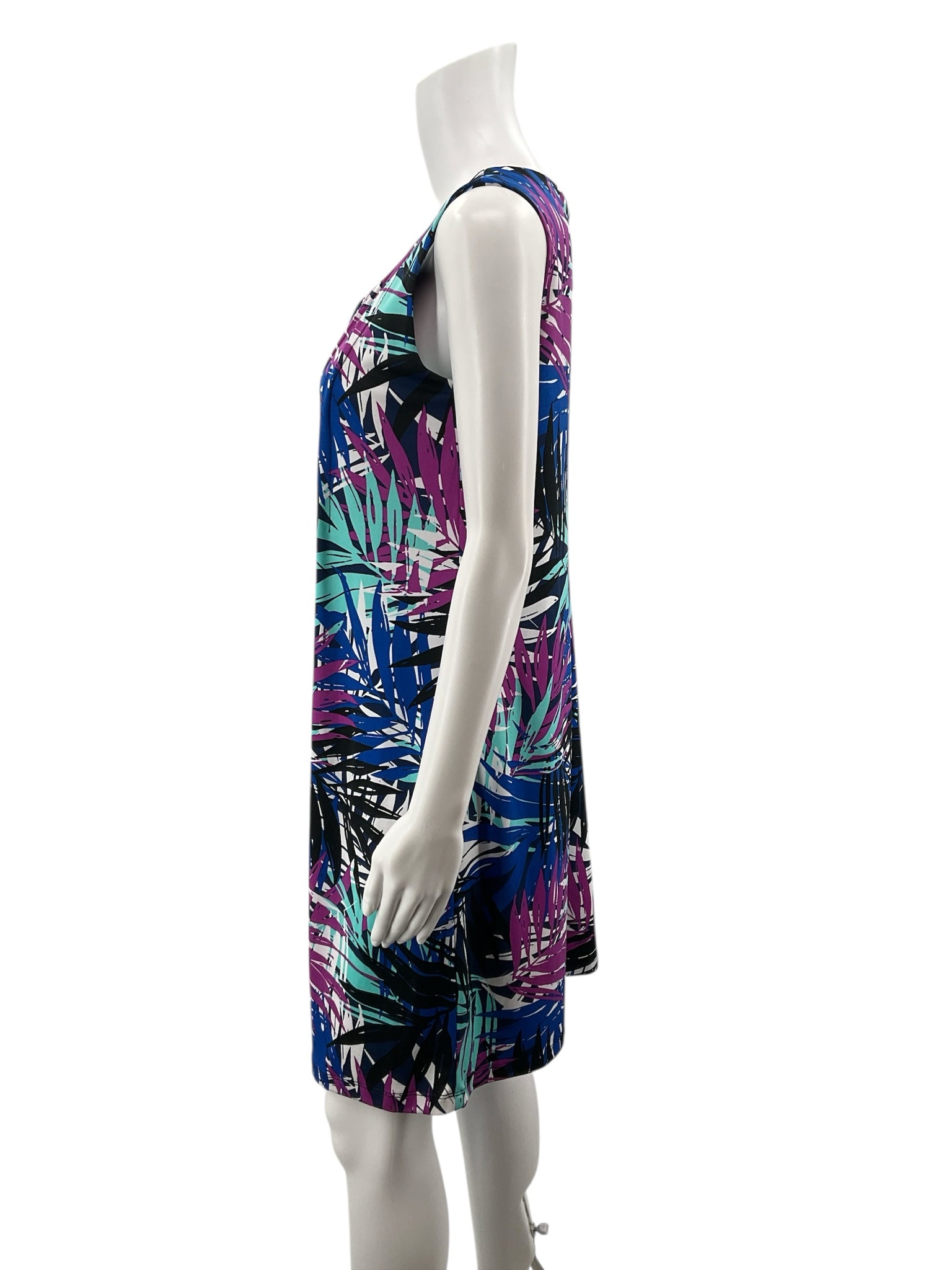 RN Studio by Ronni Nicole Palm Leaf Print Stretch Dress Size 4 - ONLINE ONLY