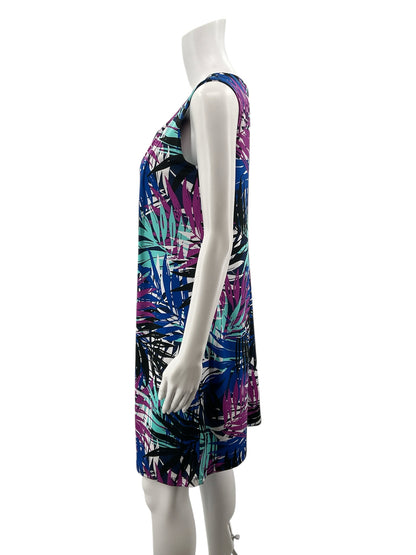 RN Studio by Ronni Nicole Palm Leaf Print Stretch Dress Size 4 - ONLINE ONLY