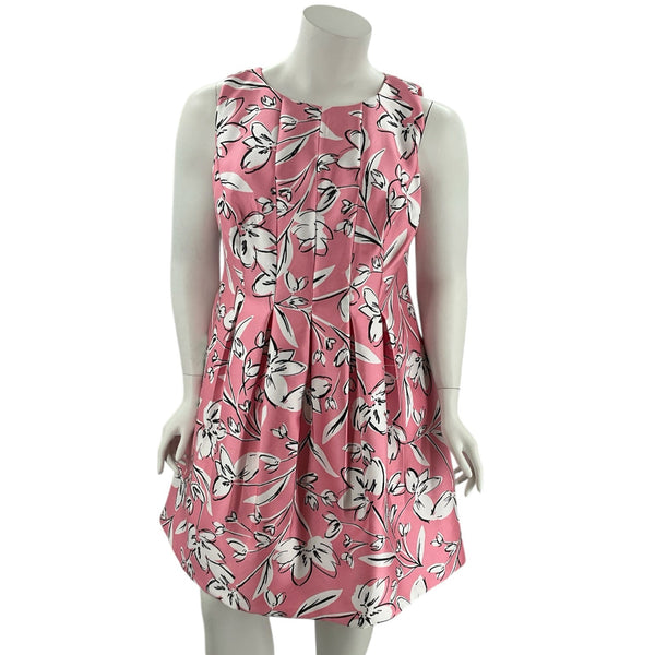 Jessica Howard Pink/White/Black Floral Pre-Owned Ladies Dress - Size 16W - Margaret’s Fine Consignment