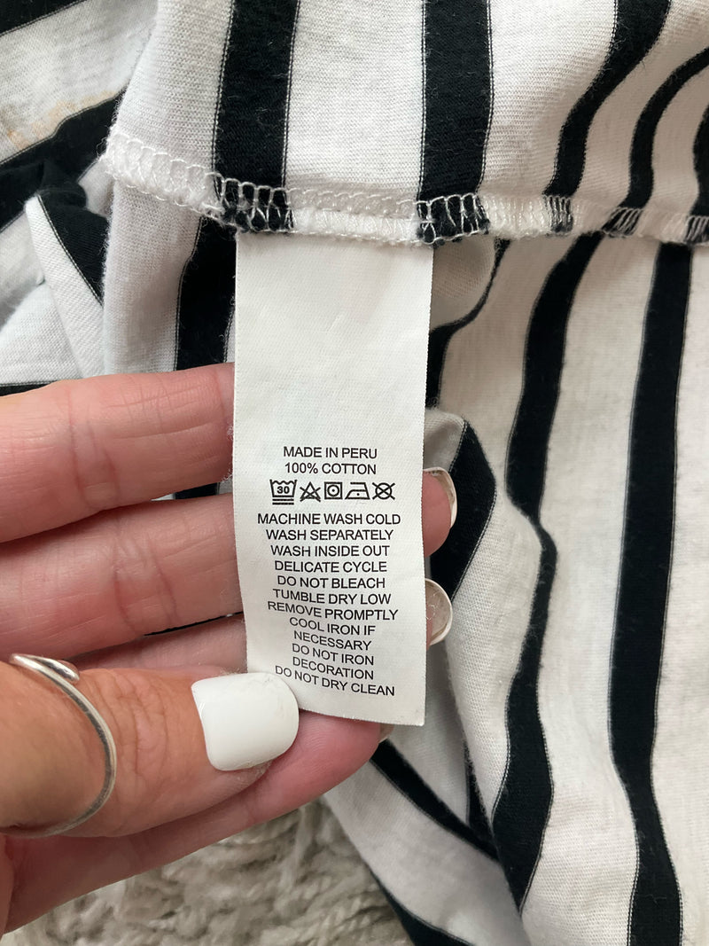 Kate Spade White/Multi Floral Stripe Pre-Owned Ladies Top - Size Small
