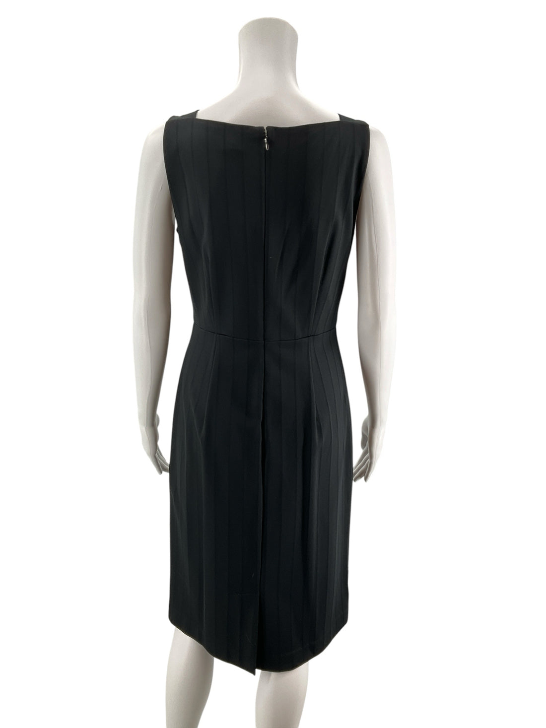 Ann Taylor Pintuck Stripe Sheath Dress Black NWT Size 4 - ONLINE ONLY